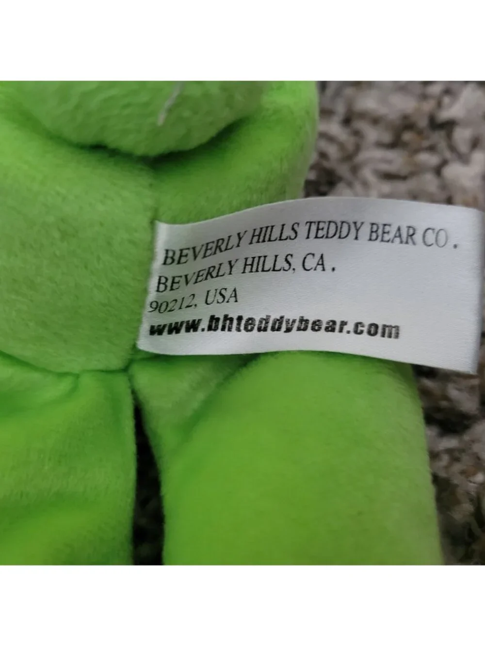 Lime Green Bunny 17 inch Plush Easter Rabbit Spring Beverly Hills Teddy Bear Co